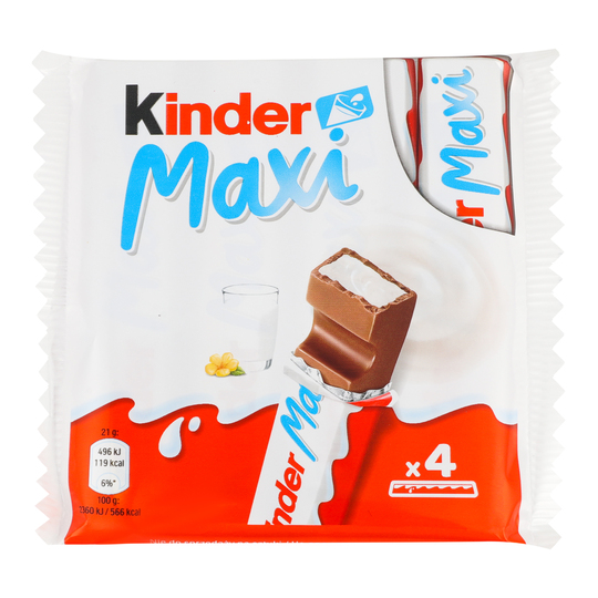 Шоколад молоч.мол.нач.maxi Kinder 84г
