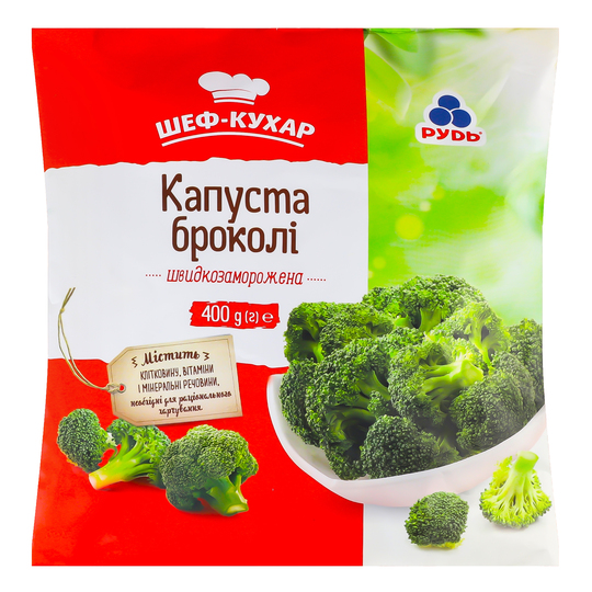 Брокколі Рудь с/м п/е 400г