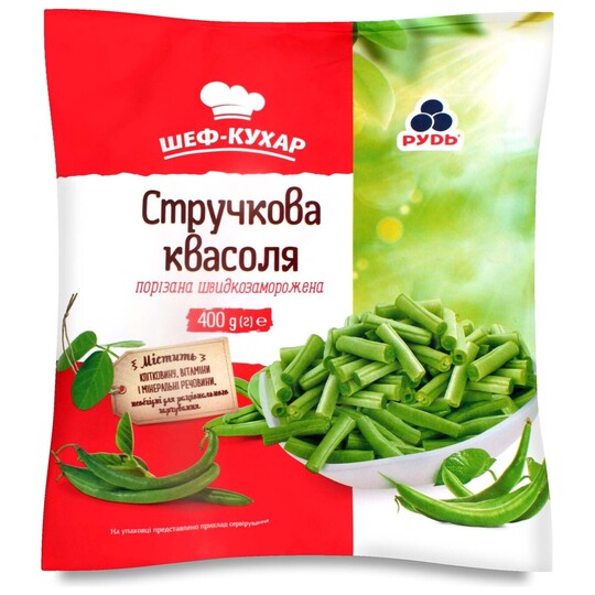 Квасоля стручкова Рудь с/м п/е 400г