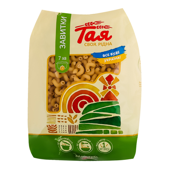 Макарони завитки Тая п/п 1кг