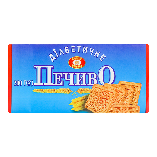 Печиво діабетичне на фруктозі ХБФ 200г