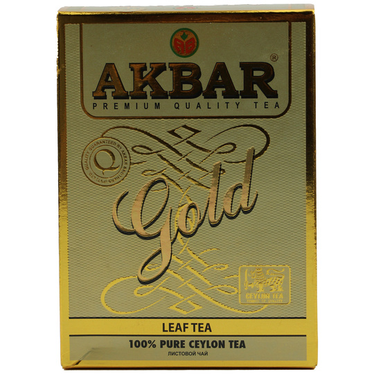 Чай чорний с/лист.Gold Акбар 100г