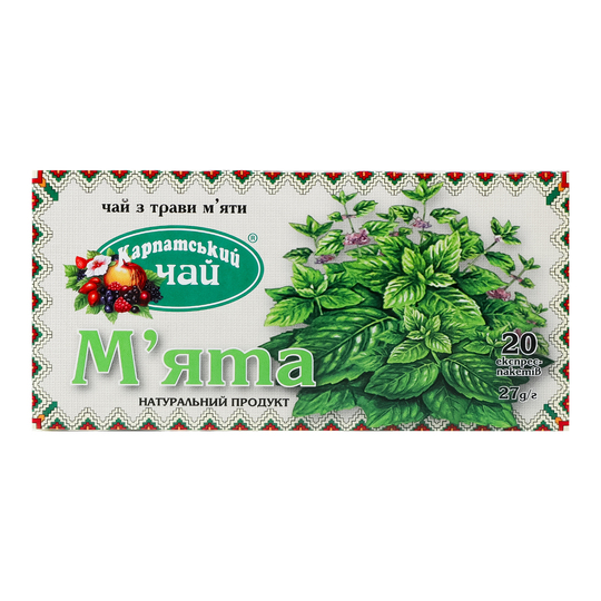 Чай т.М'ята Карпатський п.б/я 1,35г*20шт