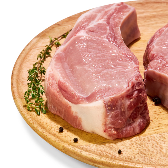 Стейк свинний із корейки з/к охол.ваг