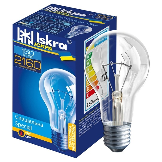 Лампа ЛЗП Іскра PS65 230В150ВтЕ27 ТS