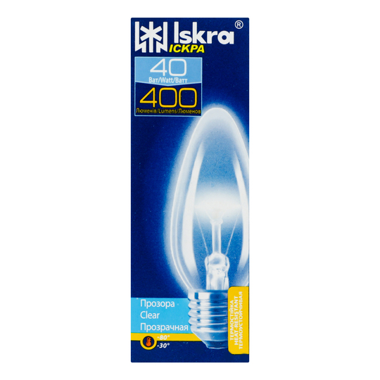 Лампа ЛЗП Іскра пр.В36 230B40ВтЕ27 ТS