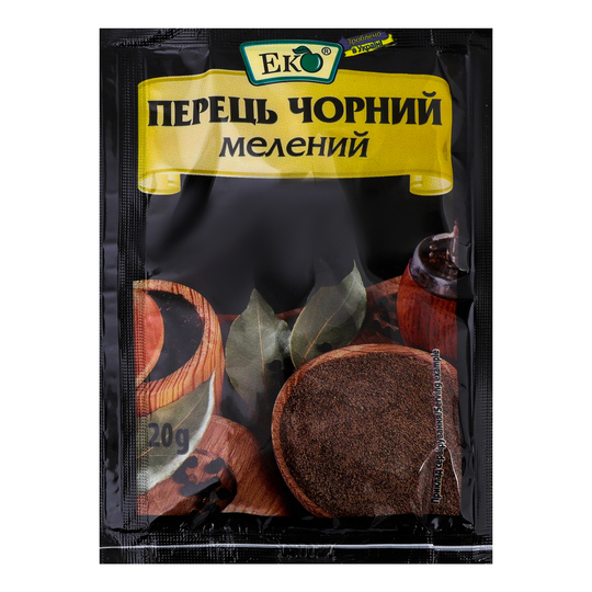 Перець чорний мелений Еко 20г