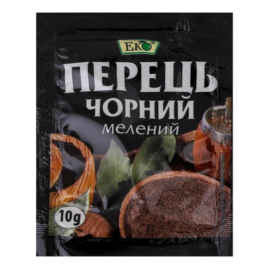 Перець чорний мелений Еко 10г