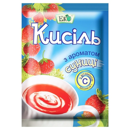 Кисіль суничний Еко 90г