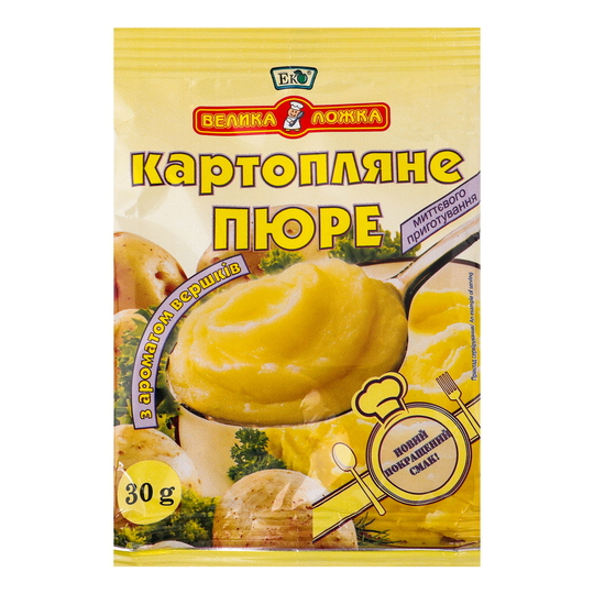 Пюре картопляне з вершками Еко 30г