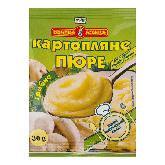 Пюре картопляне з грибами Еко 30г