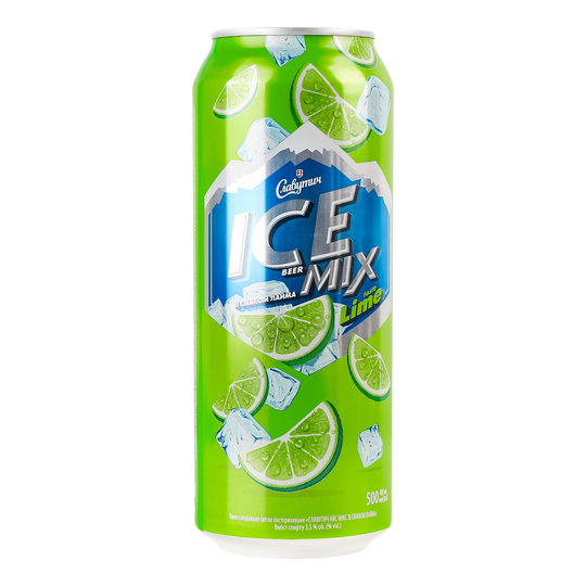 Пиво сп.Славутич Lime 3,5% 0,5л з/б