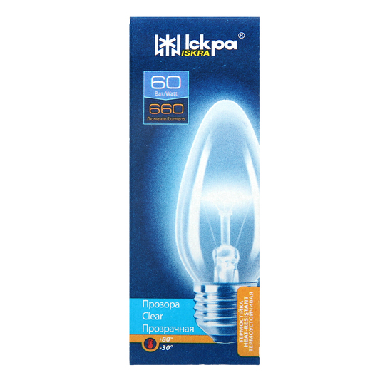 Лампа ел.пр.Іскра Свіч.B36-230в60втЕ27 Т