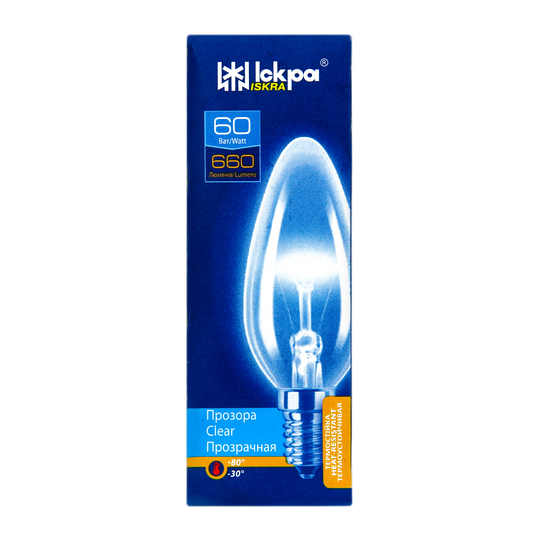 Лампа ел.пр.Іскра Свіч.B36-230в60втЕ14 Т