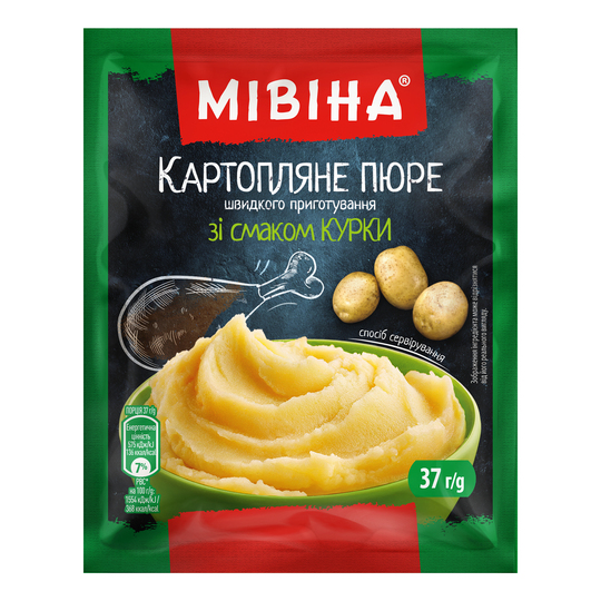 Пюре картопляне з куркою Мівіна 37г