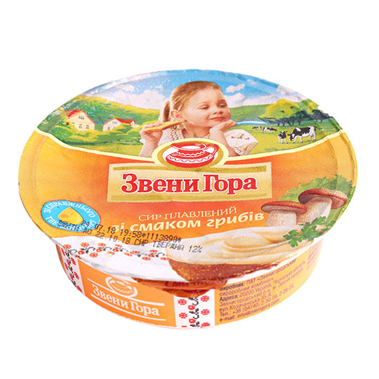 Сир-крем пл.з гриб.Звенигора 50% 90г