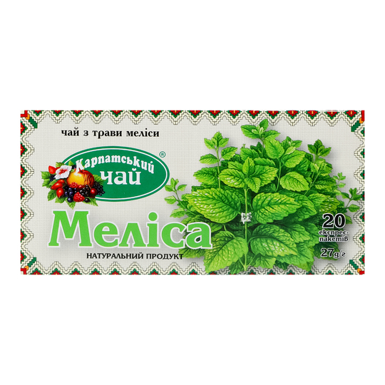 Чай т.Меліса Карпатський п. 1,35гр*20шт