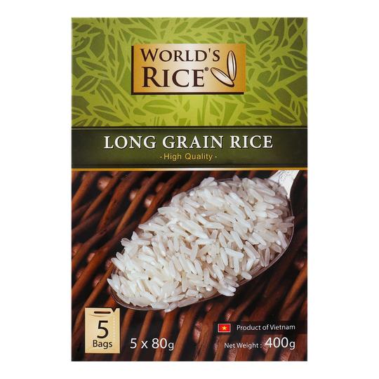 Рис в'єтнамський World`s rice 5*80г