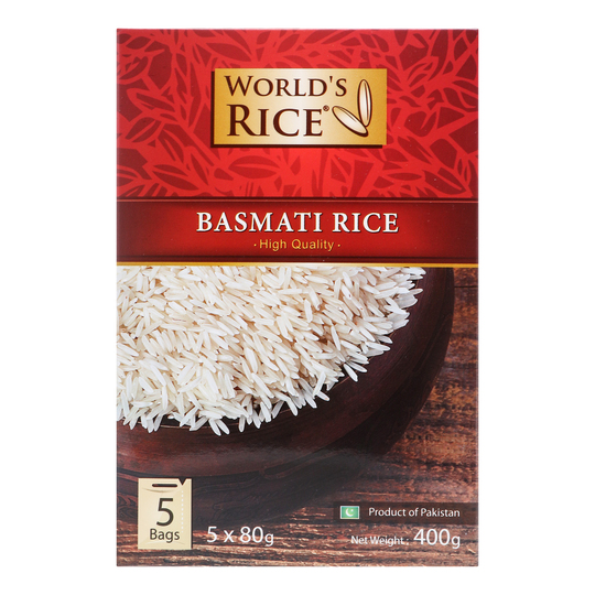 Рис басматі World`s rice 5*80г