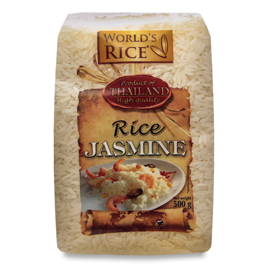 Рис жасмін World`s rice 500г