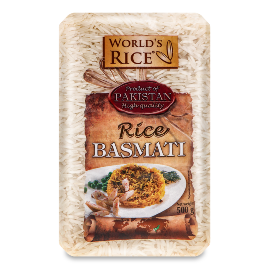 Рис довгозерн.Басматі World's Rice 500г