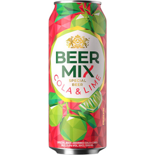 Пиво Beer Mix зі см.вишні 2,5% 0,5л з/б