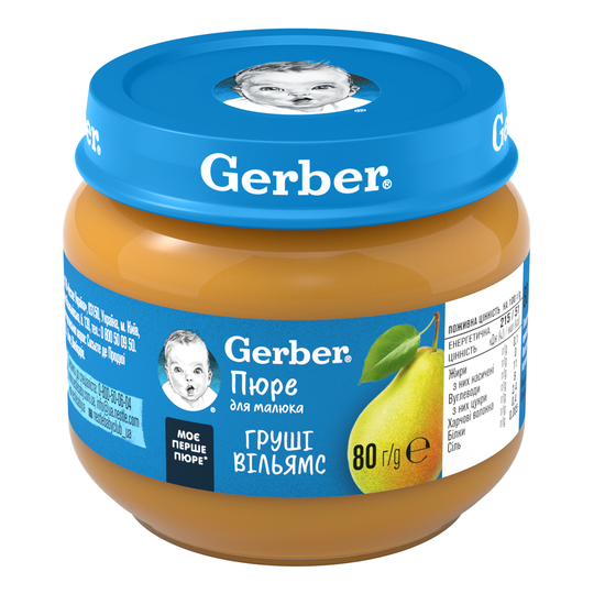 Пюре Gerber грушеве Вільямс 80г