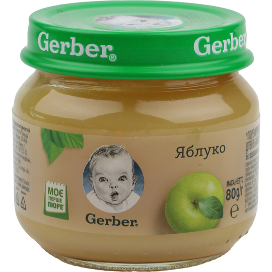Пюре Gerber яблучне 80г