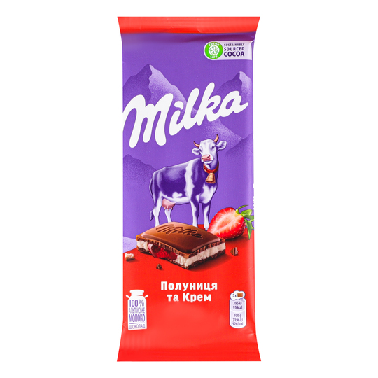 Шоколад полун.кр.Milka 90г