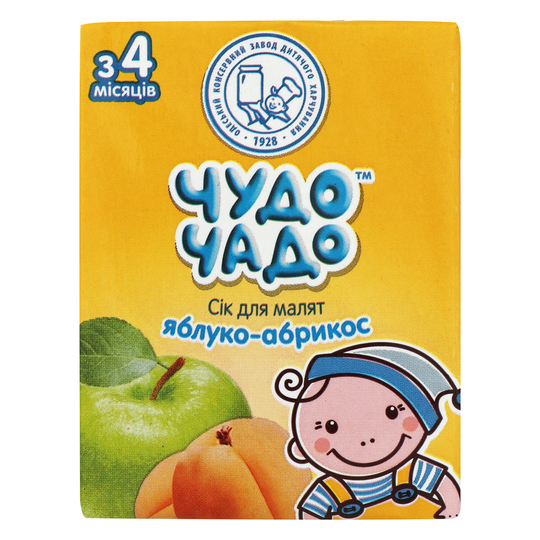 Сік Чудо-Чадо яб.-абрик.м'як.цук.200мл