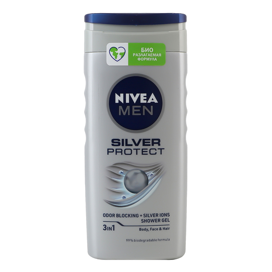 Гель д/душу Nivea f/Men Сріб.Зах.250мл