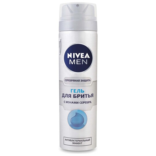 Гель д/гоління срібний зах.Nivea 200мл