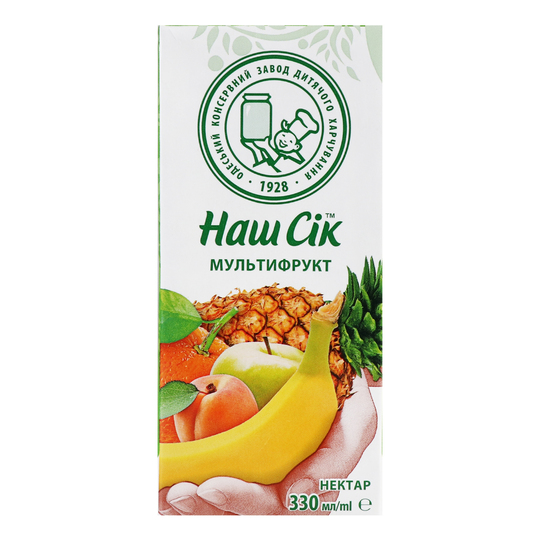 Нектар Наш Сік Slim мультифр. 0,33л т/п