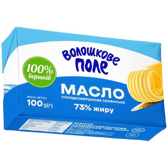 Масло Волошкове Поле Селян.73% ек.100г
