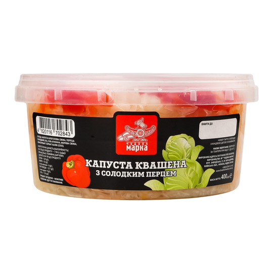 Капуста кваш.з перцем Чудова марка 400г