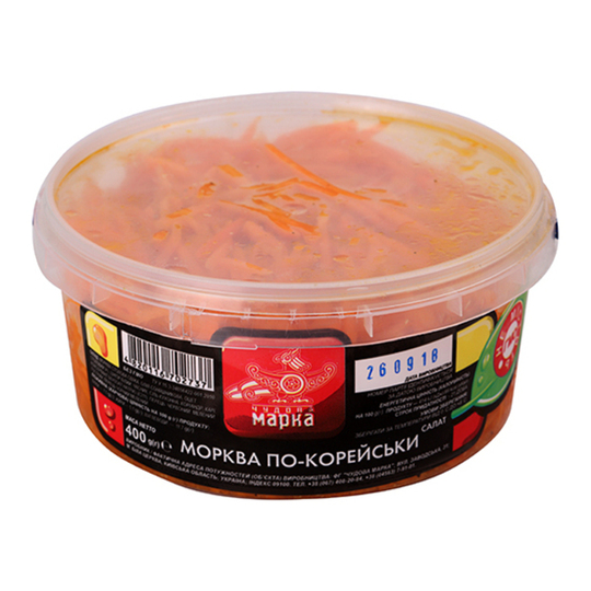 Морква по-корейськи Чудова марка 400г