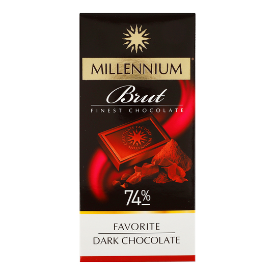 Шоколад Брют екс.чорний Мілленіум 100г