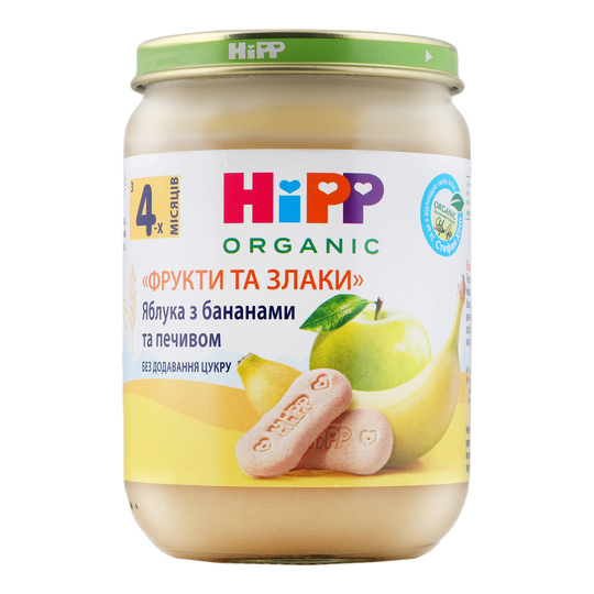 Пюре Hipp яб.банан.а та печиво 190г