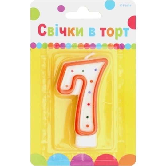 Свічка-цифра 7 Party Favors
