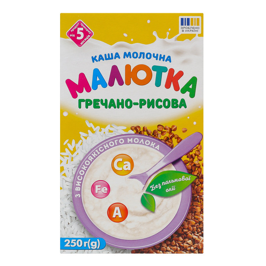 Каша греч.рис.молоч.Малютка250г