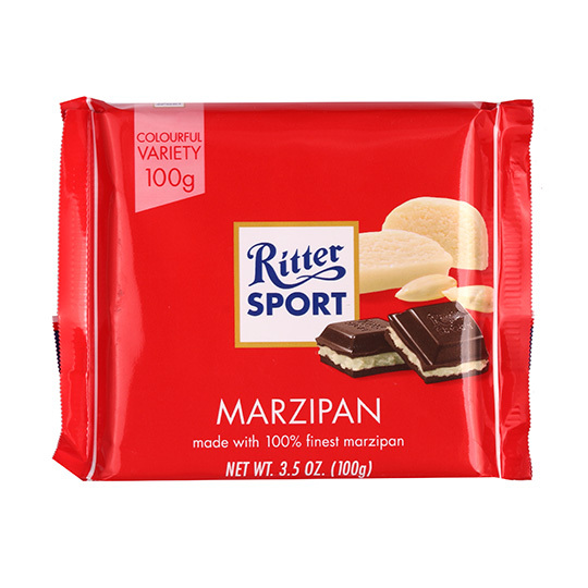 Шоколад т.з марципаном Ritter Sport 100г