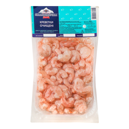 Креветки вар.оч.200/300 Skandin.в/у 180г