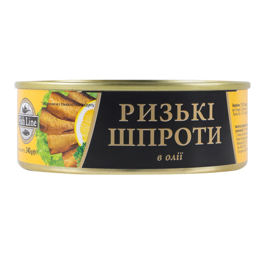 Шпроти в/о Ризькі Fish Line з/б 240г