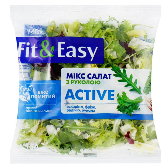 Салатний мікс з Руколою Fit&Easy 120г